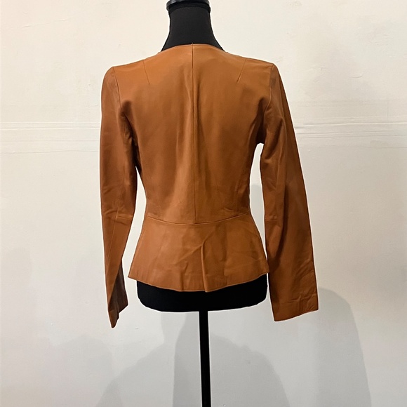 Banana Republic Camel Brown Leather Jacket - Picture 9 of 10